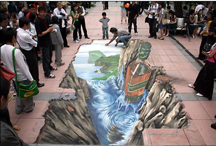 street art by Edgar Mueller Click on photo for website of Edgar Mueller